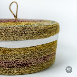 Hand Braided Seagrass <b>Basket</b> Natural Fiber <b>Storage</b> <b>Baskets</b> Wholesale for Home Decor Living Room Hotel - Product Image 4