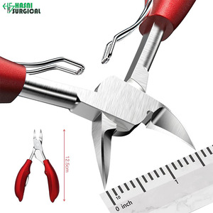 Coupe-ongles de qualité supérieure, pince à ongles en ABS avec poignée rouge, en acier inoxydable épais, instrument manuel chirurgical - Product Image 4