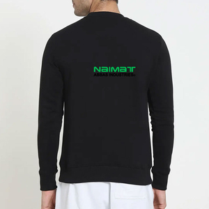 Relaxed Fit Loungewear Outer Layer Crewneck Sweatshirt Men <b>Comfy</b> Cotton Soft Material Pullover Fleece Top - Product Image 3