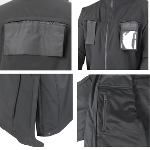 Nouvelle arrivée, veste softshell en toile à capuche pour homme, style workwear respirant, personnalisable sur le devant, veste de sport d'extérieur - Product Image 4
