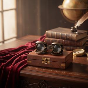 Hot Wholesale Vintage Brass Binoculars Telescope with Wooden <b>Storage</b> <b>Box</b> | High Quality Nautical Gift Collectible Antique Style - Product Image 4