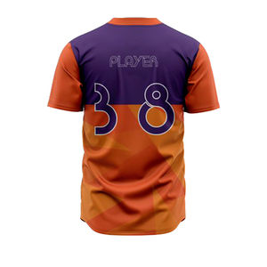 Conjuntos Transpirables con Estampado por Sublimación, Uniformes con Patrones y Parches, MOQ Bajo, Jersey de Béisbol Personalizado de Primera Calidad para Lanzamiento Lento y Rápido - Product Image 5