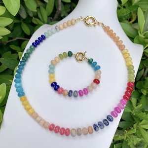 Porte-clés en résine fait main avec pendentif rond en pierre violette et verte, accessoire anneau doré pour femme, mode B.H CRAFTS - Product Image 6