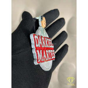 Pendentif personnalisé DARKIEL MARTES Hip Hop en argent 925 avec diamants Moissanite VVS glacés, bijoux urbains de luxe - Product Image 3
