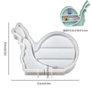 Aromatherapy Snail Storage Rack Doll Ornament Storage Rack Gypsum <b>Resin</b> <b>Silicone</b> <b>Mold</b> - Product Image 5