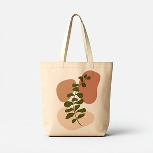 ถุงช้อปปิ้งผ้าฝ้ายพิมพ์ลายสวยงาม ออกแบบโลโก้ได้ตามต้องการ ขายส่งในอินเดีย ผ้าฝ้าย 100% ผ้าฝ้ายรีไซเคิล ราคาถูกที่สุด - Product Image 1