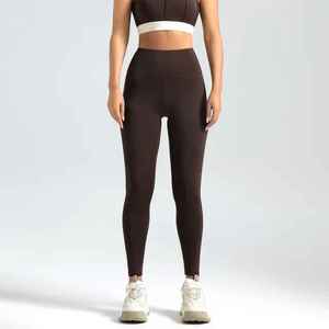 OEM Custom Sustainable High Waist Seamless Yoga Leggings Women's Push Up Compression Skinny Gym Fitness <b>Tights</b> - Product Image 4