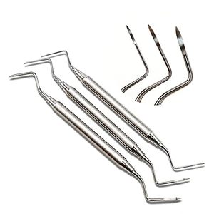Elevador dental manual de acero inoxidable Clase I, punzón de punta para raíces, instrumentos quirúrgicos para expulsión de fragmentos radiculares para uso hospitalario CE ISO - Product Image 2