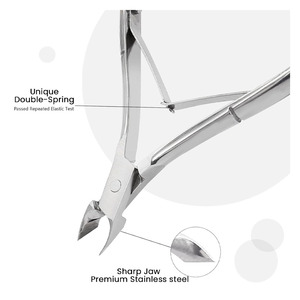 Coupe-cuticules pour la beauté des ongles avec logo personnalisé, en acier inoxydable, pour manucure. - Product Image 2