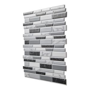 <b>Peel</b>-<b>and</b>-<b>Stick</b> 10 Sheet Self-Adhesive Wall <b>Tiles</b> 12 X 12 X 0.78 Inch / 305 X 305 X 2.0 mm Subway <b>Tile</b> Border Backsplash - Product Image 1
