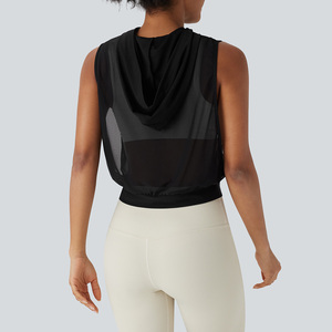 Camiseta sin Mangas Casual para Mujer, Tejida en Spandex/Algodón, 220g, Secado Rápido, Transpirable y Ecológica - Product Image 4