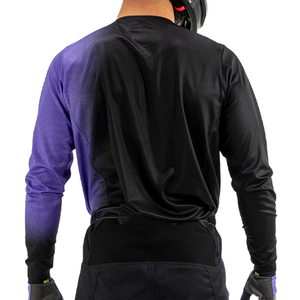 เสื้อเจอร์ซีย์มอเตอร์ครอสคุณภาพสูง ระบายอากาศได้ดี สำหรับผู้ใหญ่ คอกลม ดีไซน์แบบซับลิเมชั่น ผลิตจากโพลีเอสเตอร์ แห้งเร็ว สำหรับขี่มอเตอร์ไซค์และรถยนต์ - Product Image 4