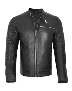 Veste en cuir de haute qualité pour hommes, très élégante et stylée - Product Image 5
