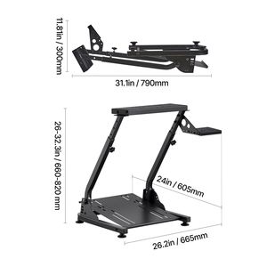 Supporto per Volante da Corsa Regolabile e Pieghevole per Logitech G29 G27 G920 G923 Thrustmaster T300RS T300GT T248 TS - Product Image 5