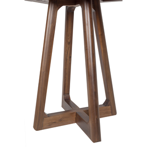 Modern Solid Wood Square Cross Base <b>Bar</b> <b>Table</b> Midcentury Design for Apartment and Hotel Use - Product Image 4