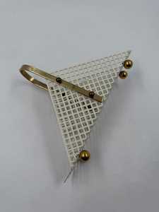 Porte-serviettes / porte-lettres style Atelier de Vienne en métal estampé Art Déco - Product Image 3