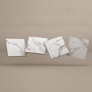 Colección Satuario, baldosas de porcelana de 300x300 mm con patrón de mármol blanco para revestimiento de paredes interiores y pisos, duraderas. - Product Image 4