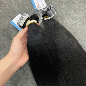 ต่อผมแบบเทปอินสีดำธรรมชาติขายดีอันดับต้นๆ – ผมแท้คุณภาพพรีเมียม ไม่หลุดร่วง - Product Image 4