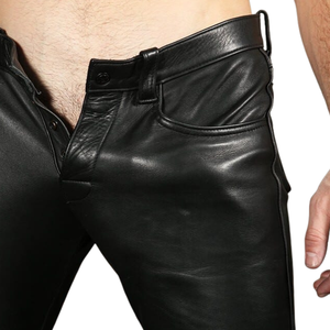 Jeans de Cuero de Talle Bajo, Ecológicos, Impermeables, Formales, Cómodos y Elegantes para un Estilo Moderno y Atrevido - Product Image 4