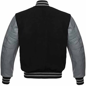 <b>Top</b> Selling Premium Quality Pakistan Made Varsity Baseball Jackets Unisex with Modern Oversized Fit Cartoon Print Front Logo - Product Image 2