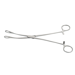 Foerster <b>Sponge</b> Forceps 24 cm Curved Serrated Stainless Steel Surgical <b>Sponge</b> Holding Forceps Ring <b>Handle</b> Instrument - Product Image 1