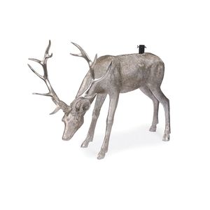 Figura de Reno de Metal Plateado Hecha a Mano, Decoración Moderna para Mesa, Estatua de Animal Navideña de Lujo, Adorno para Sala de Estar, Escultura - Product Image 6