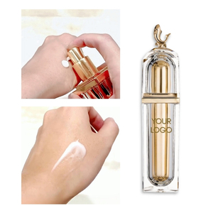 Etiqueta privada 35ml Reafirmante Antienvejecimiento Péptidos de coral Loción de colágeno marino Manteca de karité Mejora la elasticidad Reduce las líneas finas - Product Image 2