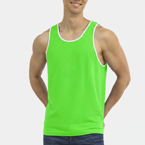 Custom Logo Men Gym Plain Fitness Wear Men's Tank Tops <b>Vest</b> Gym <b>Stringer</b> Green Tank Top Men Plus Size Workout Tops - Product Image 1