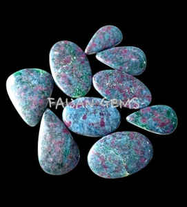 Cabochon rubis kyanite naturel Cabochon en vrac Quartz de guérison poli à la main vente en gros cabines de pierres précieuses semi-précieuses - Product Image 3