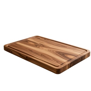 Planche à découper carrée en bois de qualité supérieure, plateau de service de cuisine, planche de boucher pour la maison et l'hôtellerie - Product Image 5