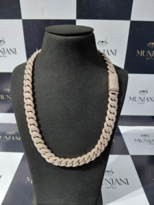 Upgrade any jewelry collection with this premium 925 Sterling <b>Silver</b> VVS Moissanite Cuban Link <b>Chain</b>, crafted with precision and - Product Image 1