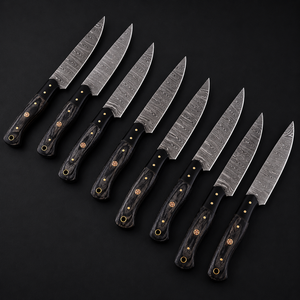 UA Supplies Hot Selling Trendiness Handmade Full Tang Damascus Steel Paring <b>Knives</b> 4-5.9in Ambidextrous Brushed Finish Kitchen - Product Image 2