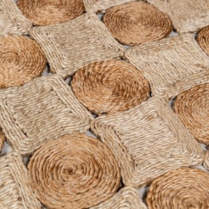 Tapis réversible en jute tressé 100% naturel, durable et écologique pour salon, cuisine, couloir, balcon, chambre d'amis - Product Image 6