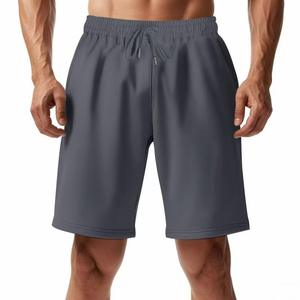 Shorts Bermuda pour hommes, couleur unie, taille à cordon de serrage, poches à séchage rapide, vêtements décontractés - Product Image 4