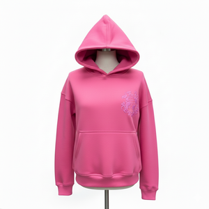 Sudadera con capucha para hombre, hecha a medida, de alta calidad, 100% algodón puro, estilo urbano, con logo impreso en relieve personalizado en la parte delantera y trasera en varios colores. - Product Image 1