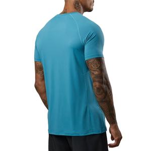 T-shirt de sport athlétique 2026 en coton 100% extensible, respirant et compressé, coupe régulière et ajustée, 180 grammes, écoresponsable - Product Image 4