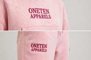 Oneten <b>Women</b> Pink Hooded Sporty Loose Fit Tracksuit Set Cropped Sweatshirt and <b>Jogger</b> Pants Casual Autumn 2 Piece <b>Outfit</b> - Product Image 5