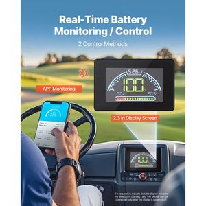 Batteria al Litio 48V 105Ah per Golf Cart, Batteria 48 Volt con BMS 200A, Monitor LCD e App Mobile, Pacco Batteria LiFePO4 - Product Image 3