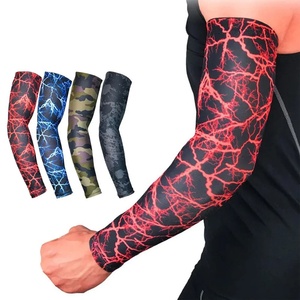 Manchon de compression pour cyclisme, protection UV, évacuation de l'humidité, logo personnalisé par sublimation, élastique, rafraîchissant, course à pied, sport, vente en gros - Product Image 1