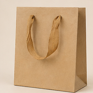 Bolsas de Compra de Papel Kraft Blanco y Negro Personalizadas con Asas de Cuerda, Bolsas de Embalaje de Regalo de Lujo para Uso en Tiendas Minoristas - Product Image 2