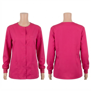 Chaqueta Médico Unisex Premium de Poliéster y Algodón 240gsm, Manga Larga, Blanca, Negra, Azul Marino, Gris, con Logotipo Grabado en el Pecho, Impermeable, con Capucha - Product Image 6