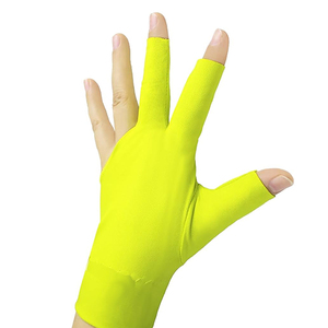 Guantes de Snooker de Medio Dedo 100% Transpirables y de Secado Rápido, Guantes de Snooker de 3 Dedos Transpirables Antideslizantes - Product Image 1