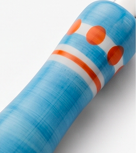Ensemble de couverts en acier inoxydable avec manche bleu, cuillère, couteau, fourchette, design moderne, passe au lave-vaisselle, pour les fêtes - Product Image 3