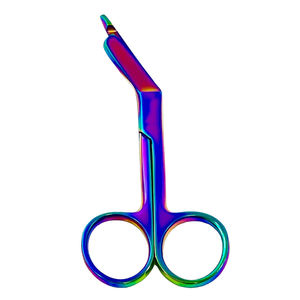 Ciseaux chirurgicaux de 3,5 pouces, couleur arc-en-ciel, en acier inoxydable multi-couches de titane, pour pansements et traumatismes, usage médical - Product Image 1
