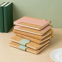Carnet à couverture rigide à texture naturelle avec fermeture à sangle ronde, personnalisable, pour événements d'entreprise et cadeaux promotionnels