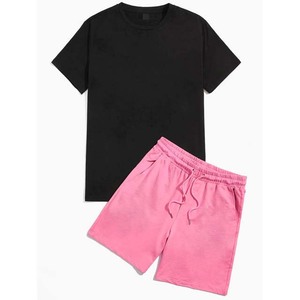 Ensemble chemise boutonnée décontractée à manches courtes et short de plage pour homme – Idéal pour le quotidien en ville et les activités sportives en extérieur - Product Image 1