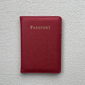 Low Moq Pu Leather <b>Passport</b> Holder and Travel Tag Set Promotional Id Card <b>Wallets</b> with Your logo <b>Passport</b> Holder in Stock - Product Image 5