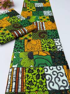 Tissu en coton 100% de haute qualité, imprimé africain Wax Hollandais Ankara, pour pagnes et vêtements de mode, Kumasi - Product Image 3