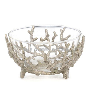 Modern Style Aluminum Metal Unique Shape Gold Plated Decorative Bowl Japanese Best Selling Creative Handcrafted - Product Image 3