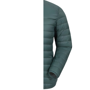 Custom OEM Printed Eco-Friendly Breathable <b>Fleece</b> Puffer <b>Jacket</b> Men Plus Size Option Waterproof Casual Winter Stand Collar Front - Product Image 4